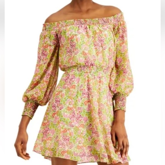 Leyden Dresses & Skirts - LEYDEN Ciron Daisy off the shoulder dress